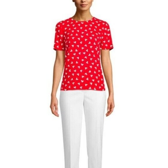 Anne Klein Tops - Anne Klein $69 Charleston Printed Short Sleeve Blouse Size M